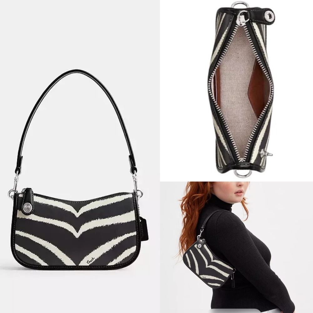 COACH - Swinger Bag 20 With Zebra Print